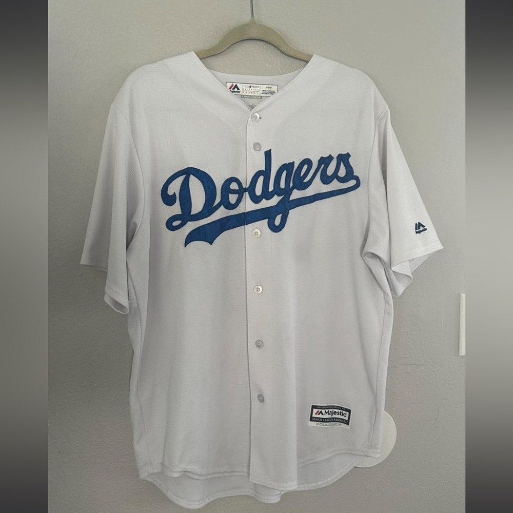 Los Angeles Dodgers Baseball Jersey Men Large #35 Bellinger Majestic Cool Base